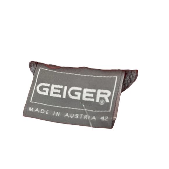 Geiger Coat Women’s Size 12 Wool Blend with Gray Trim and Toggle Closures in Red - Picture 5 of 5